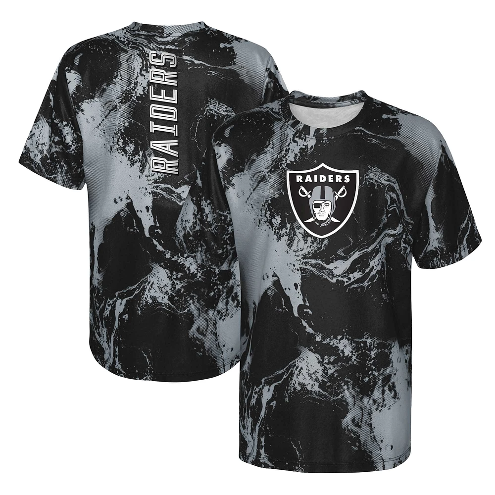 T-shirt noir préscolaire Las Vegas Raiders The Mix