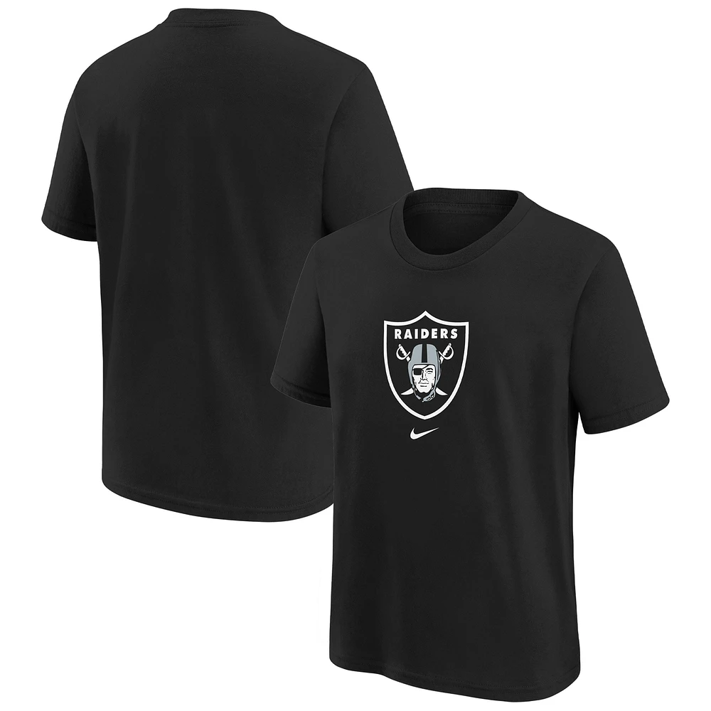 T-shirt préscolaire Nike Las Vegas Raiders Team Wordmark noir