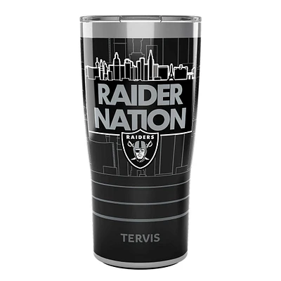 Tervis Las Vegas Raiders 20oz. Gobelet en acier inoxydable avec couvercle coulissant Raider Nation