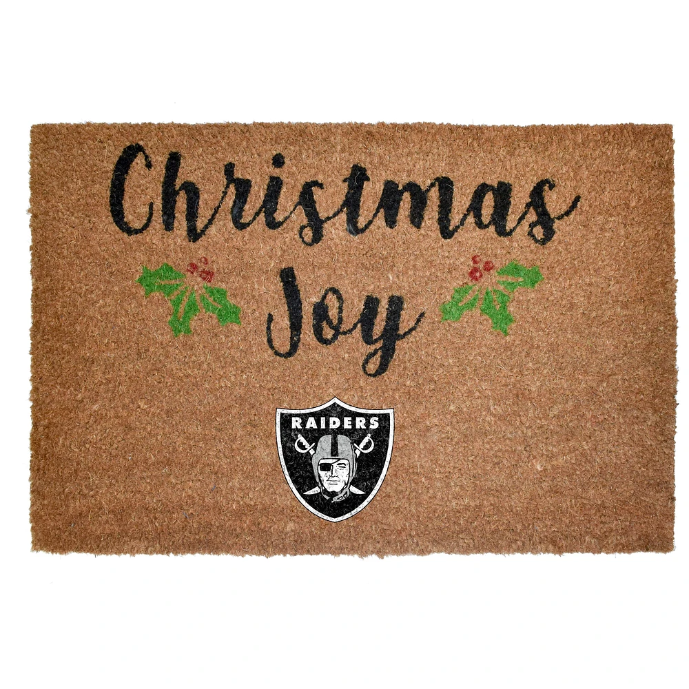 The Memory Company Tapis de porte de vacances 23 po x 35 po Las Vegas Raiders