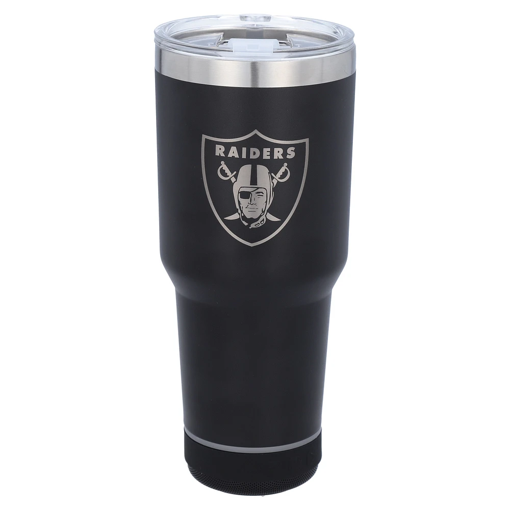 The Memory Company Las Vegas Raiders 30oz. Gobelet Bluetooth LED en acier inoxydable