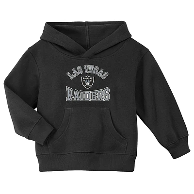 Sweat à capuche en polaire noir pour tout-petits avec logo Las Vegas Raiders Home Town