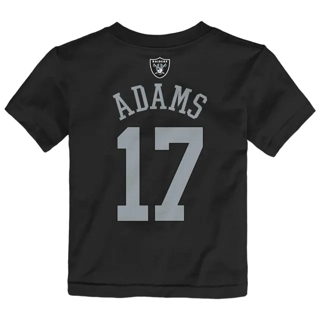 Outerstuff Youth Davante Adams Black Las Vegas Raiders Mainliner Player Name & Number T-Shirt Size: Small