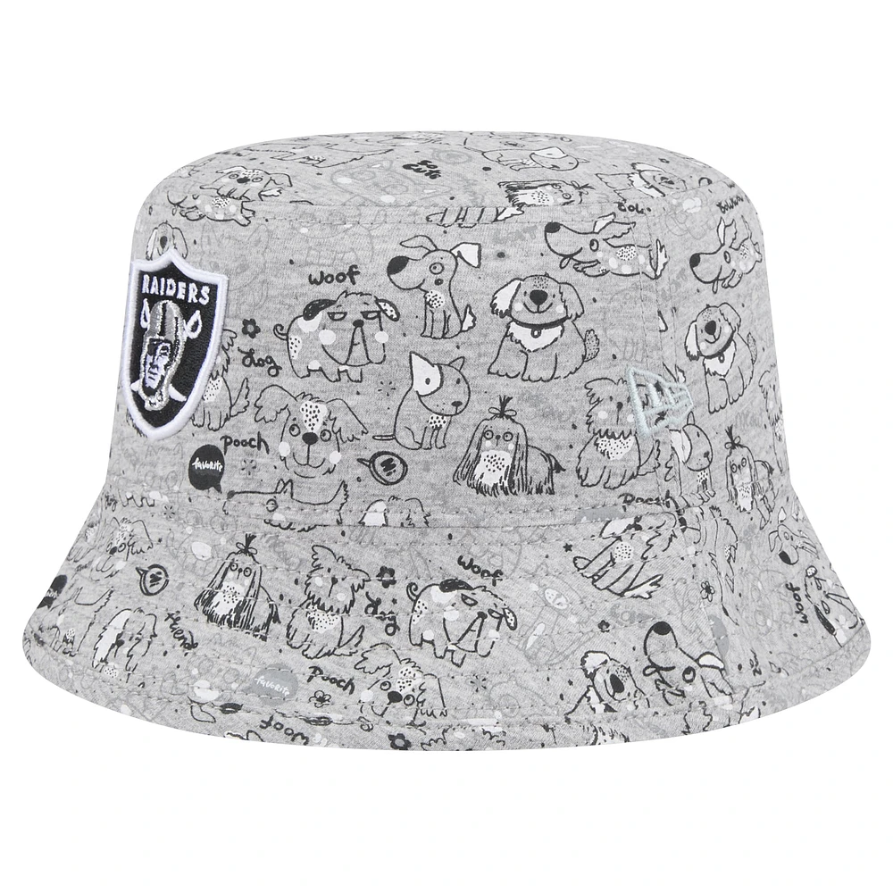 Chapeau bob gris Companion pour tout-petits des Las Vegas Raiders de New Era