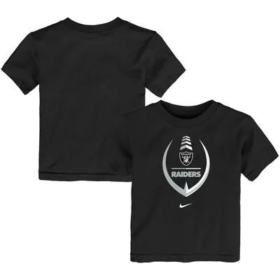 Las Vegas Raiders Nike Toddler Football Wordmark T-Shirt - Black