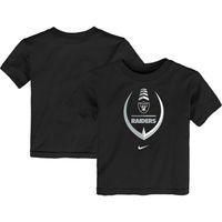 Toddler Nike Black Las Vegas Raiders Icon Wordmark - T-Shirt