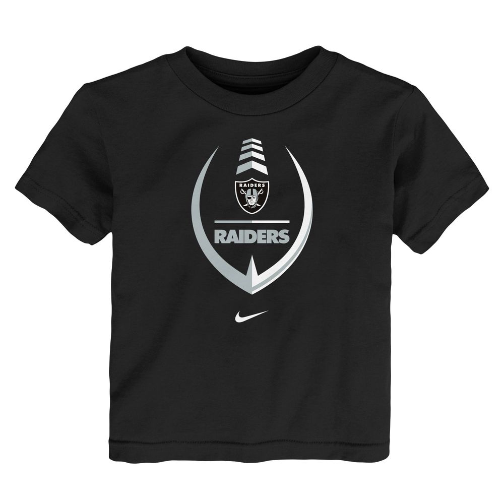 Toddler Nike Black Las Vegas Raiders Icon Wordmark - T-Shirt