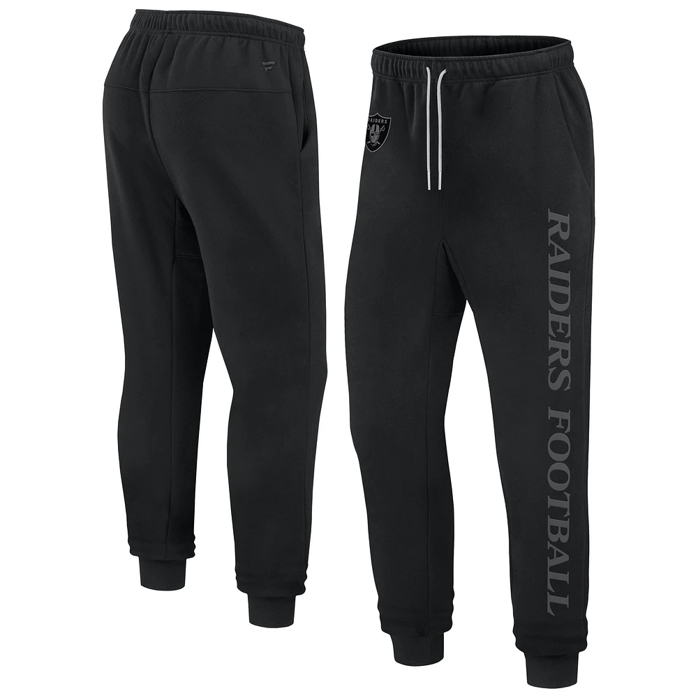 Pantalon de jogging unisexe en polaire noir Las Vegas Raiders Elements Phenom Fanatics