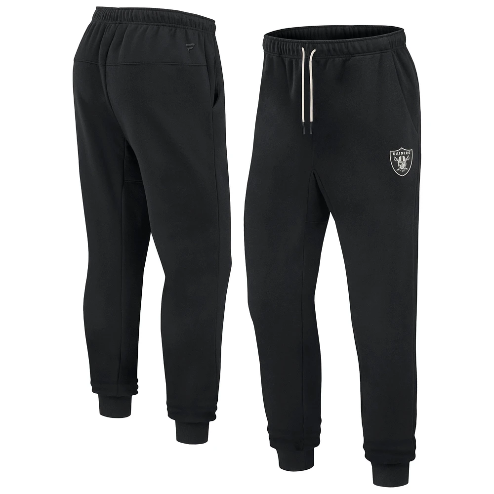 Pantalon de jogging unisexe Fanatics noir Las Vegas Raiders Elements en polaire super doux