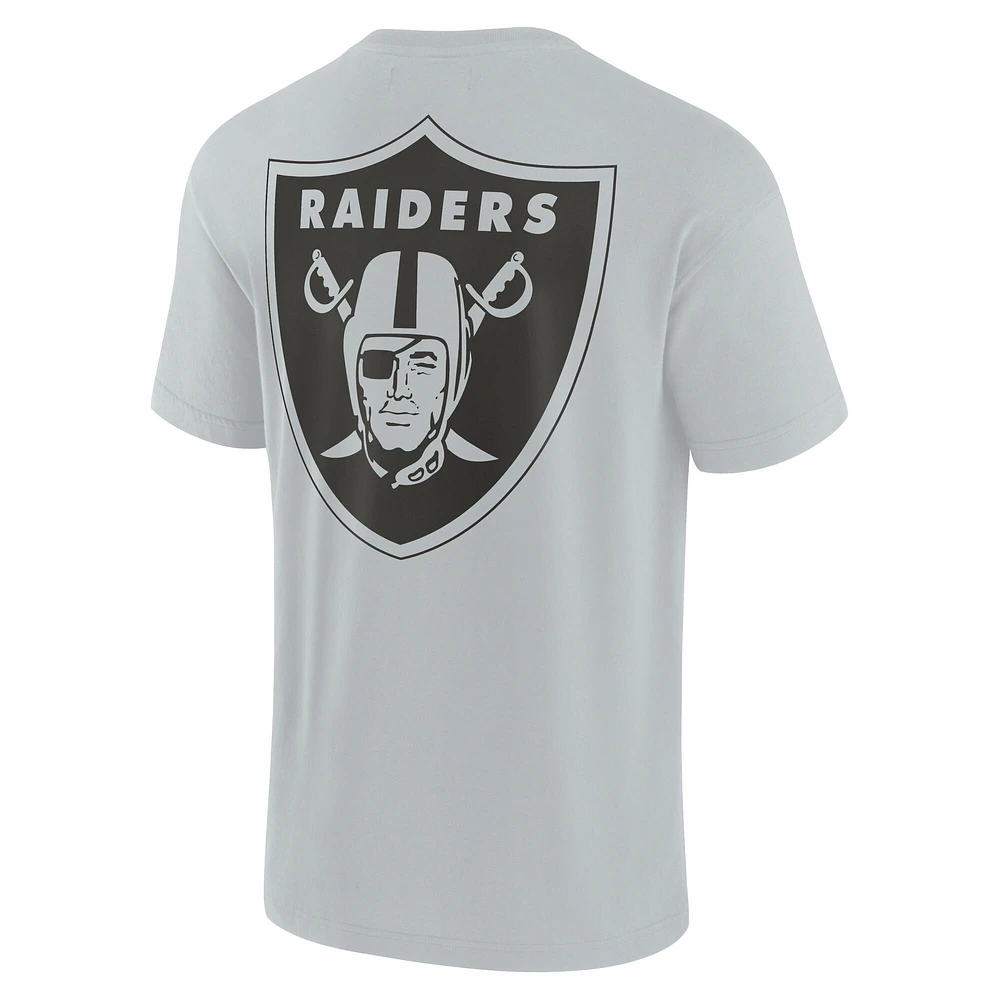 Unisex Gray Las Vegas Raiders Elements Super Soft Short Sleeve T-Shirt
