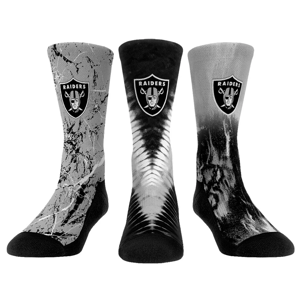 Lids Las Vegas Raiders Rock Em Socks Fuzzy Crew Socks - Pink