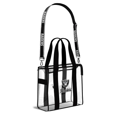 WEAR by Erin Andrews Las Vegas Raiders Stadium Tote Bag with Team Color Trim