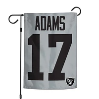 Drapeau de jardin double face WinCraft Davante Adams Las Vegas Raiders 30,5 x 45,7 cm