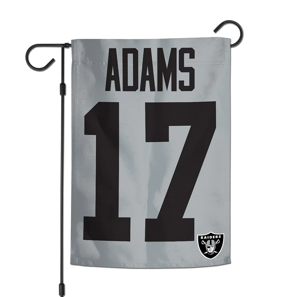 Drapeau de jardin double face WinCraft Davante Adams Las Vegas Raiders 30,5 x 45,7 cm