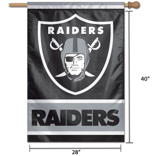 WinCraft Las Vegas Raiders 28 "x 40" Wordmark bannière verticale simple face