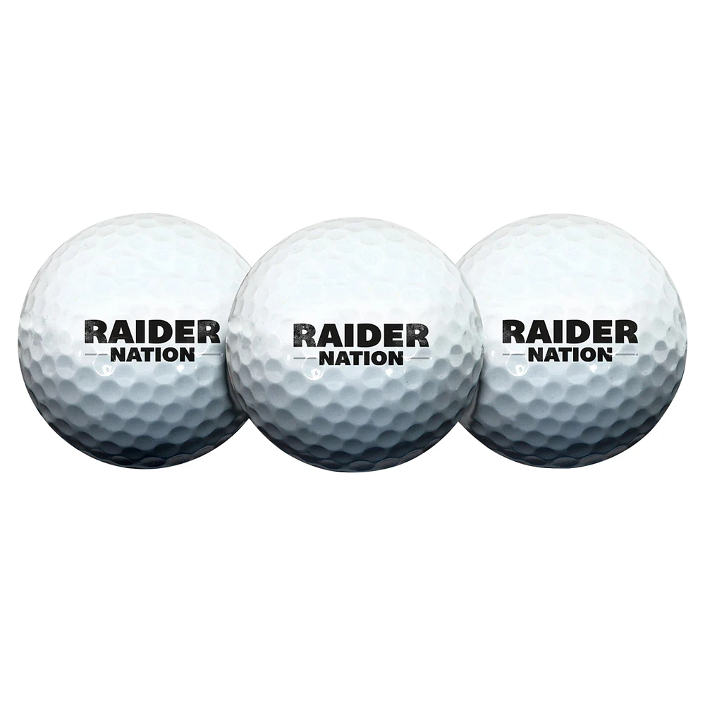 WinCraft Las Vegas Raiders Lot de 3 balles de golf