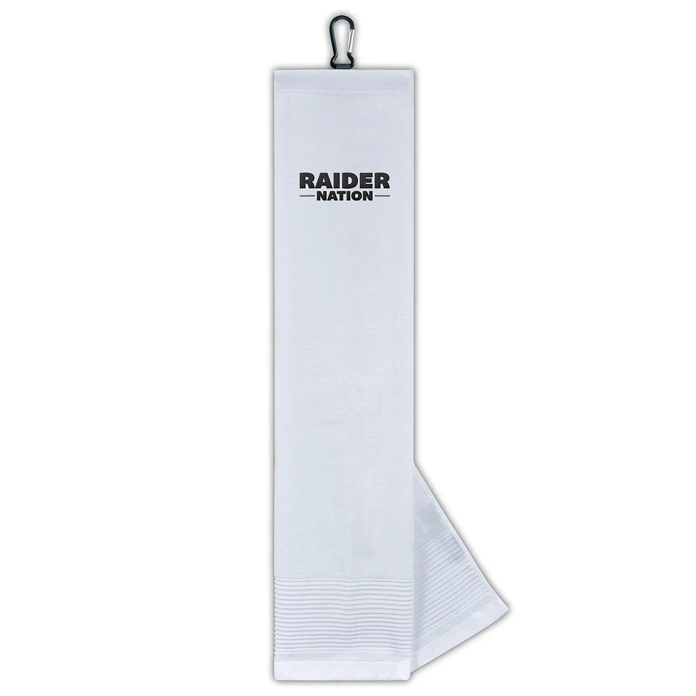 WinCraft Las Vegas Raiders Face/Club Tri-Fold Golf Towel