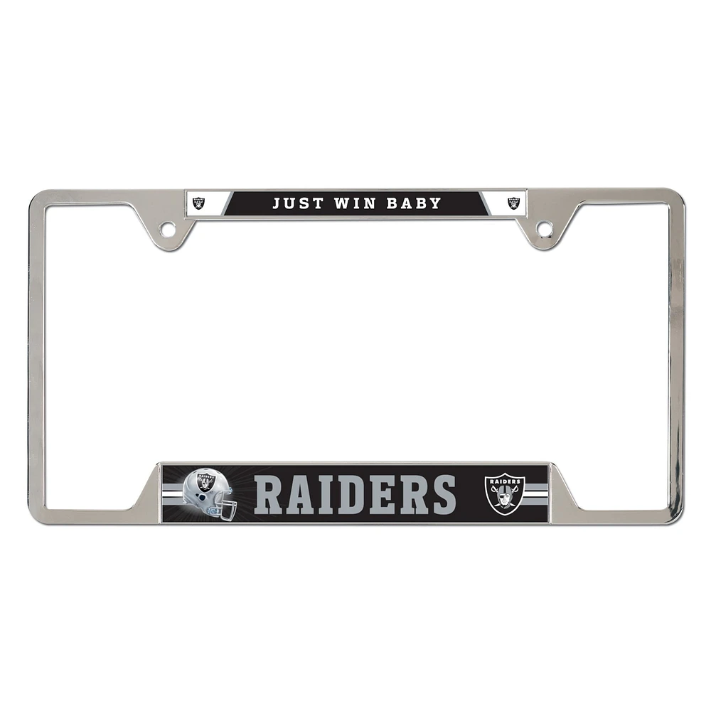 Las Vegas Raiders Lic Plate Frame Full Color