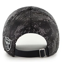 Casquette ajustable Dazzle Clean Up noire '47 des Las Vegas Raiders pour femme