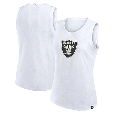 Débardeur blanc flammé Las Vegas Raiders Fanatics pour femme
