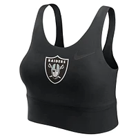 Soutien-gorge de sport long Nike Performance pour femme, noir, Las Vegas Raiders