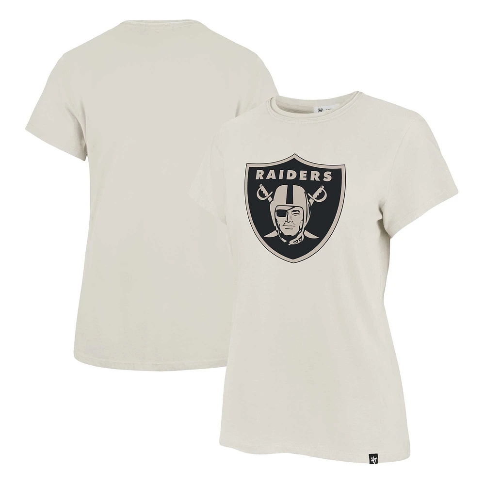 Women's '47 Cream Las Vegas Raiders Panthera Frankie T-Shirt