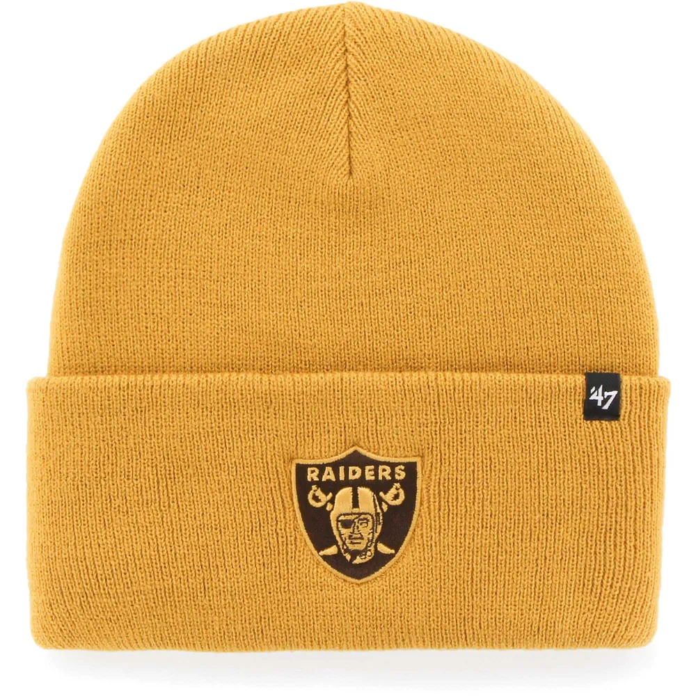 Las Vegas Raiders On Field Kids Black Beanie Hat