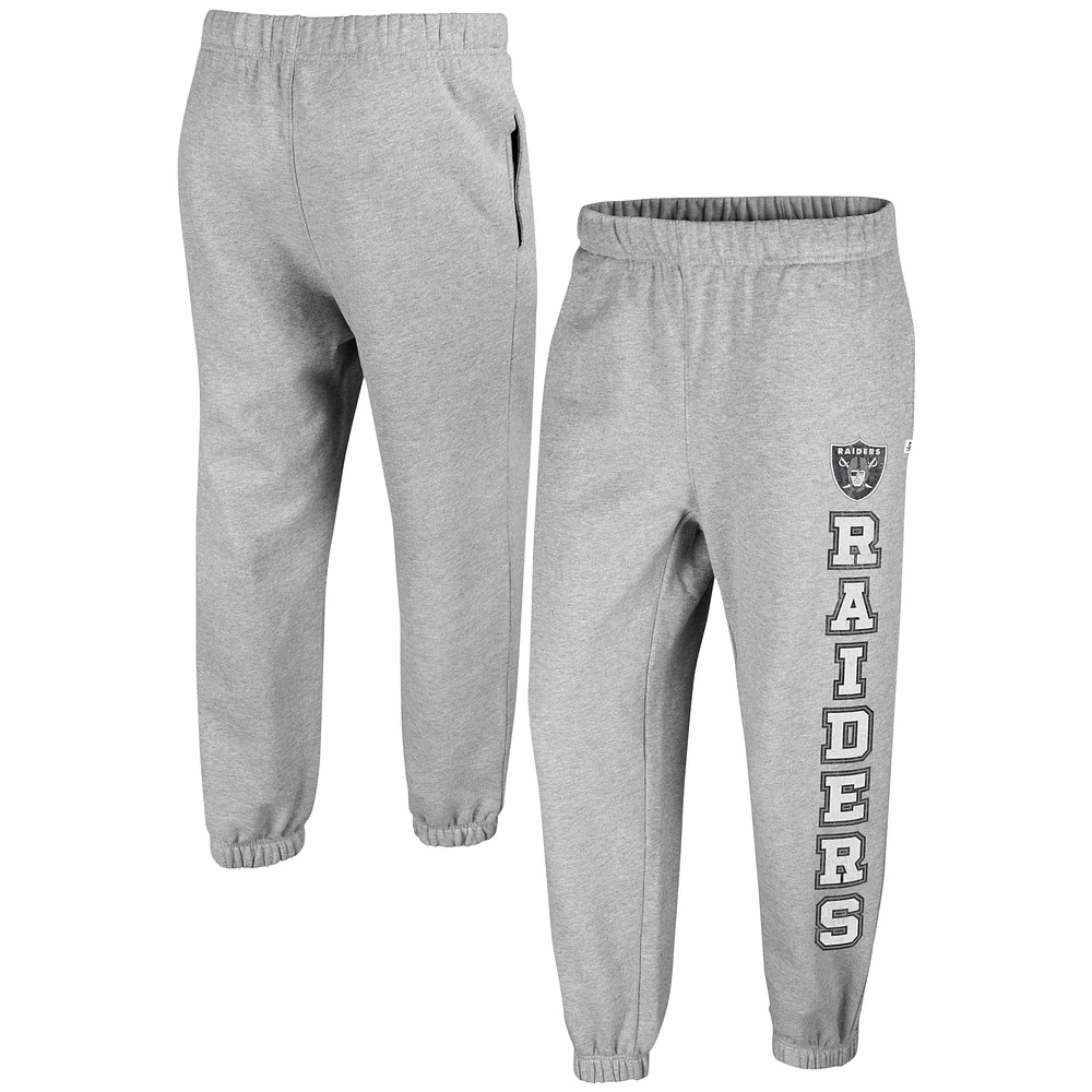 Women's '47 Gray Las Vegas Raiders Double Pro Harper Jogger Sweatpants