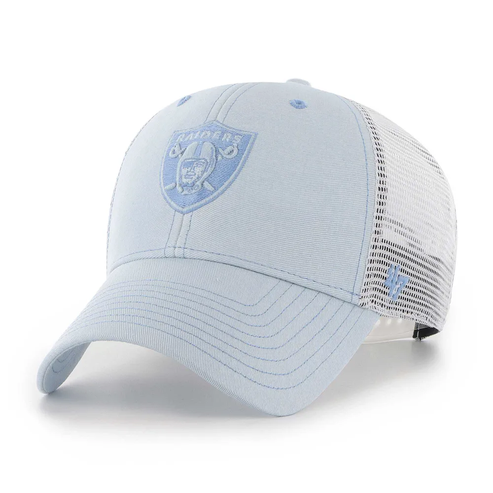 Lids Las Vegas Raiders '47 Women's Haze Clean Up Trucker Snapback Hat -  Light Blue/White