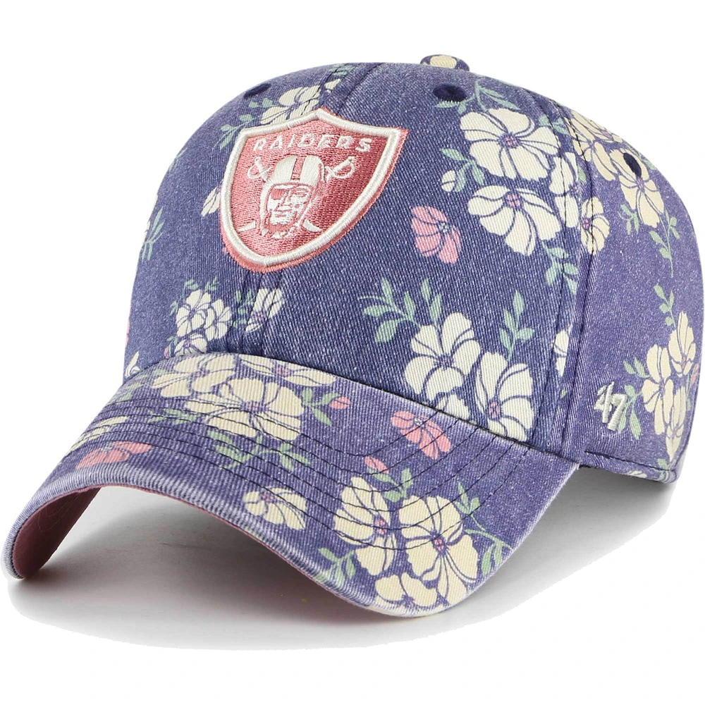 Casquette réglable '47 Navy Las Vegas Raiders Primrose Clean Up pour femme