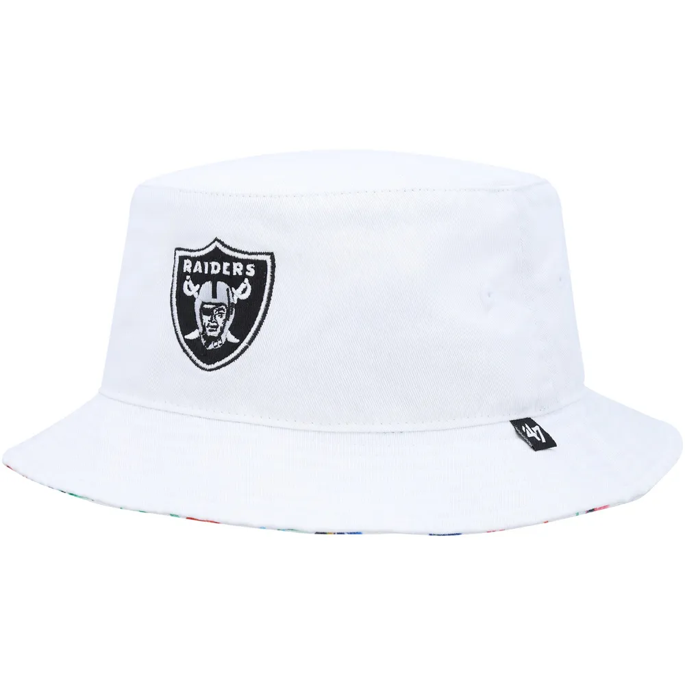 47 Women's '47 White Las Vegas Raiders Confetti Clean Up Adjustable Hat