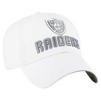 Women's '47  White Las Vegas Raiders Luminace Clean Up Adjustable Hat