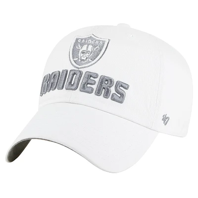 Casquette ajustable Luminace Clean Up des Las Vegas Raiders '47 blanche pour femme