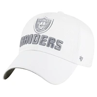 Women's '47  White Las Vegas Raiders Luminace Clean Up Adjustable Hat