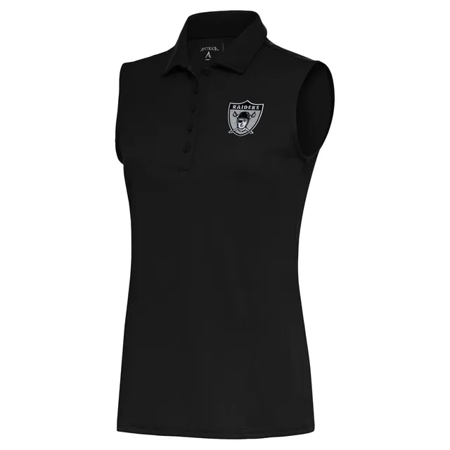 Women's Antigua Red Louisville Cardinals Tribute Sleeveless Polo 