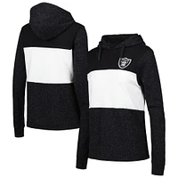 Women's Antigua Black Las Vegas Raiders Wicket Pullover Hoodie