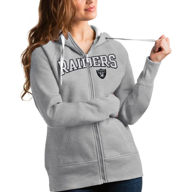 Las Vegas Raiders Antigua Women's Team Victory Full-Zip Hoodie - Black