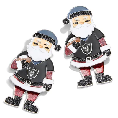 Las Vegas Raiders BaubleBar Women's Santa Claus Earrings