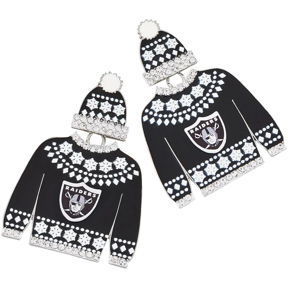 Women's BaubleBar Las Vegas Raiders Sweater Earrings