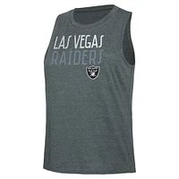 Ensemble débardeur et pantalon Concepts Sport pour femmes, noir/charbon, Las Vegas Raiders