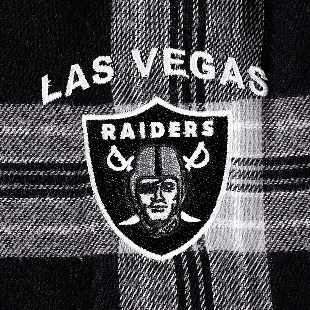 Concepts Sport Noir/Gris Las Vegas Raiders Plus Badge T-Shirt & Pants Sleep Set