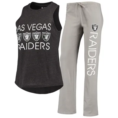 Concepts Sport Noir/Gris Las Vegas Raiders Plus Meter Tank Top and Pants Sleep Set