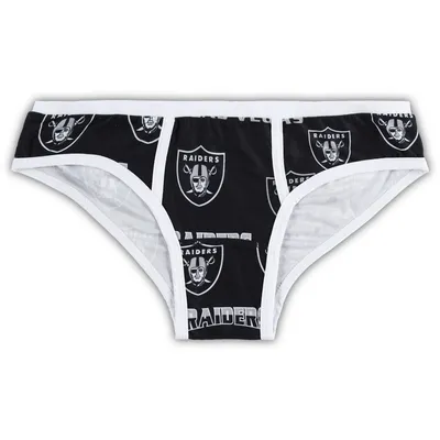 Las Vegas Raiders Concepts Sport Women's Breakthrough Allover Print Knit Panty - Black
