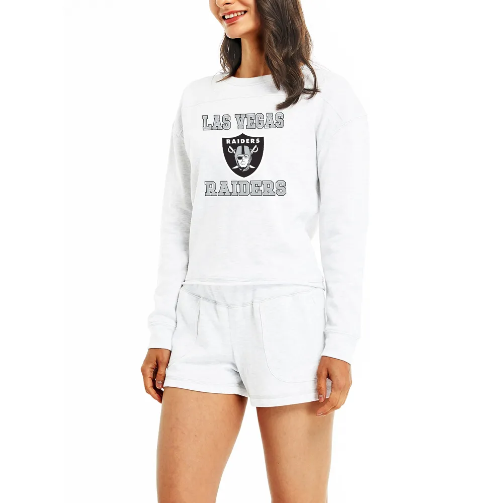 Men's Concepts Sport Black/Heather Gray Las Vegas Raiders Big & Tall  T-Shirt & Pajama
