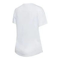Ensemble haut à manches courtes et leggings Concepts Sport blanc/anthracite des Las Vegas Raiders Sonata pour femme