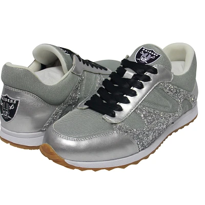 Cuce Las Vegas Raiders Team Color Sequin Chaussures à enfiler pour femmes