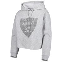 Lids Las Vegas Raiders Cuce Women's Winners Square Neck Pullover Sweatshirt  - Black