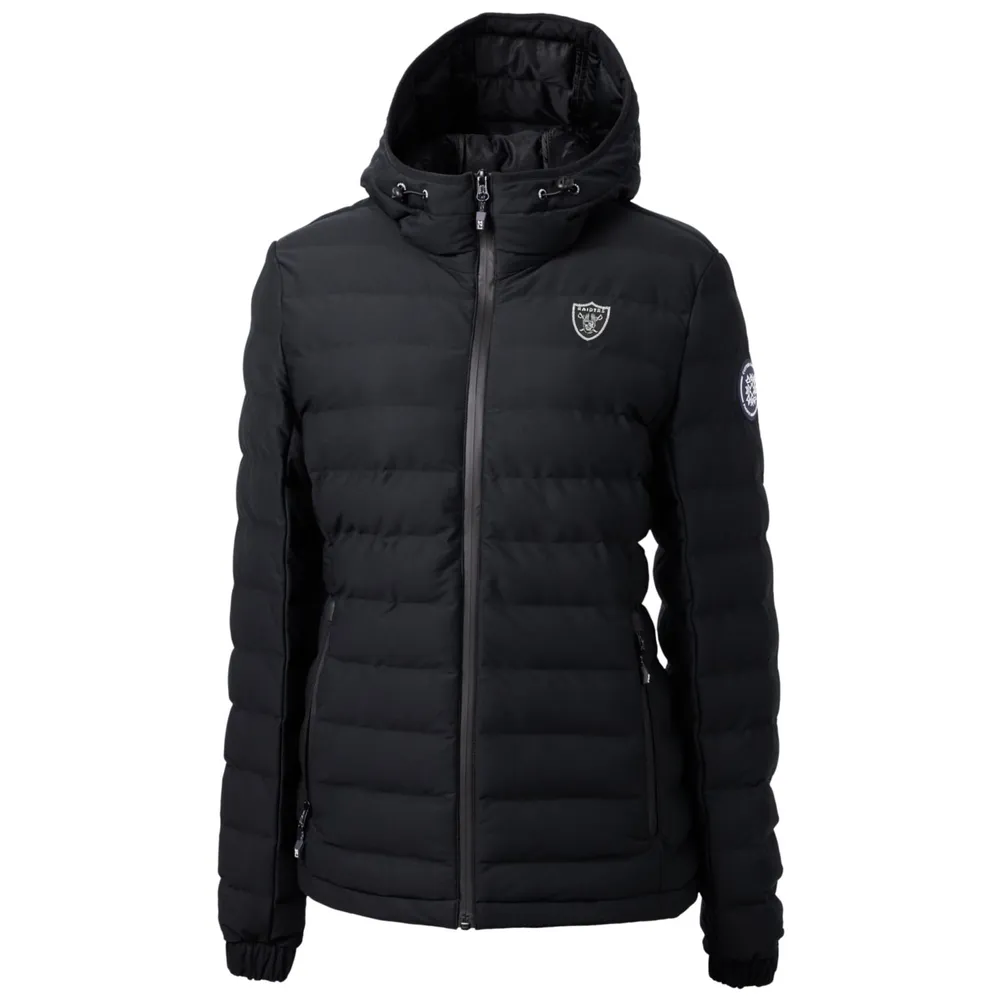 Las Vegas Raiders Fanatics Branded Women's Take The Field Color Block  Full-Zip Hoodie - Black/Silver