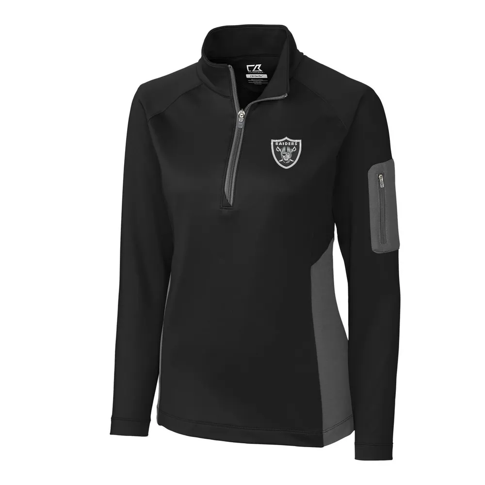 Lids Las Vegas Raiders Cutter & Buck Women's Shaw Hybrid Half-Zip