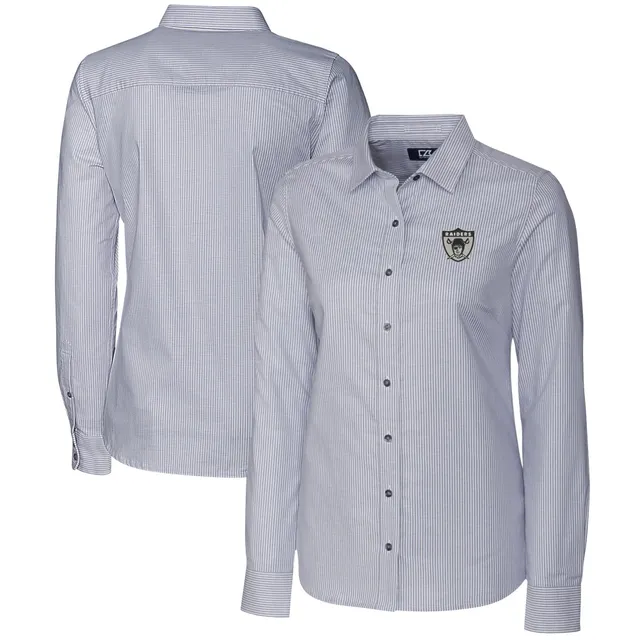 Lids Chicago White Sox Cutter & Buck Women's Americana Logo Oxford Stretch  Long Sleeve Button-Up Shirt - Light Blue
